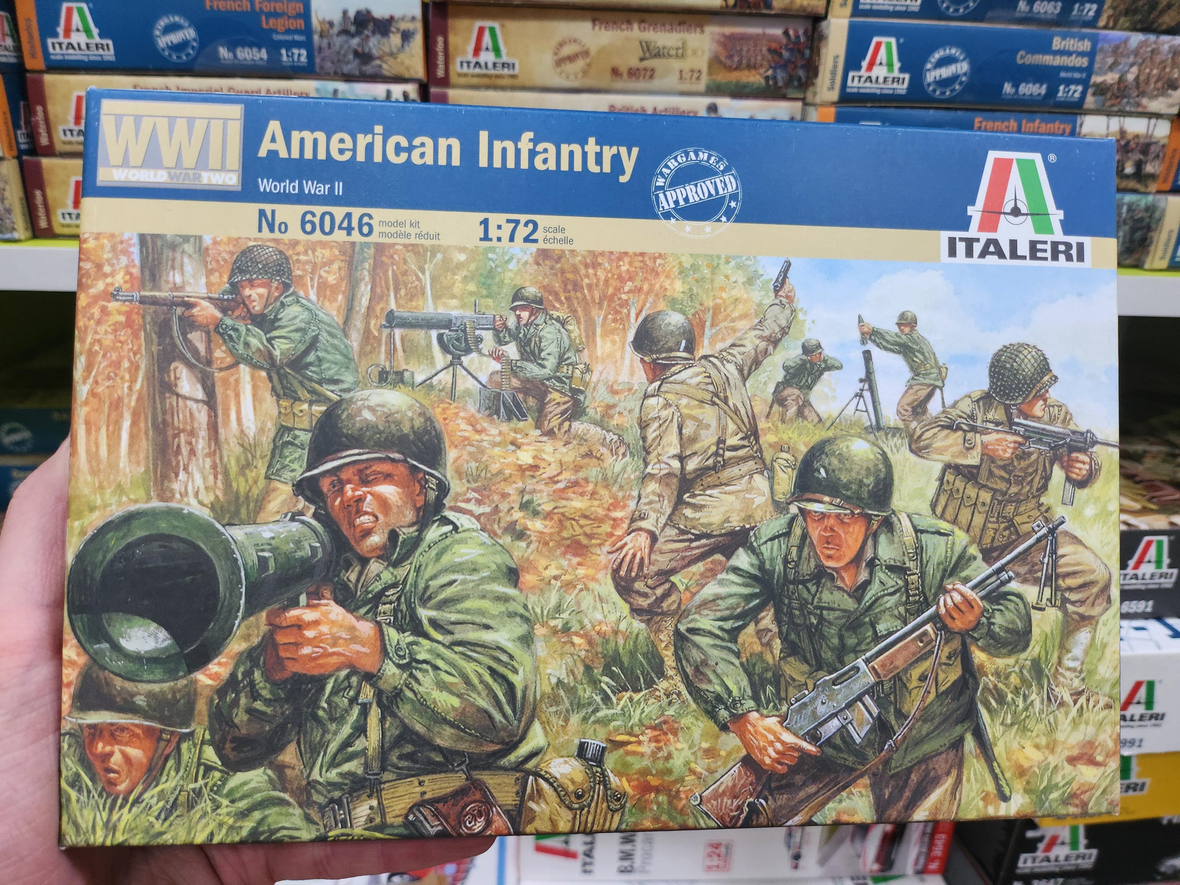 Игрушка солдаты WWII- AMERICAN INFANTRY (1:72) 6046