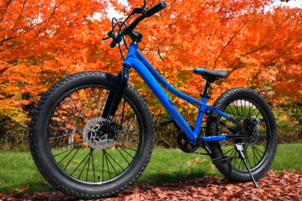 Велосипед полуфэтбайк FATBIKE Timetry TT274 /7s 24" Рама 12" Детский Подростковый, синий