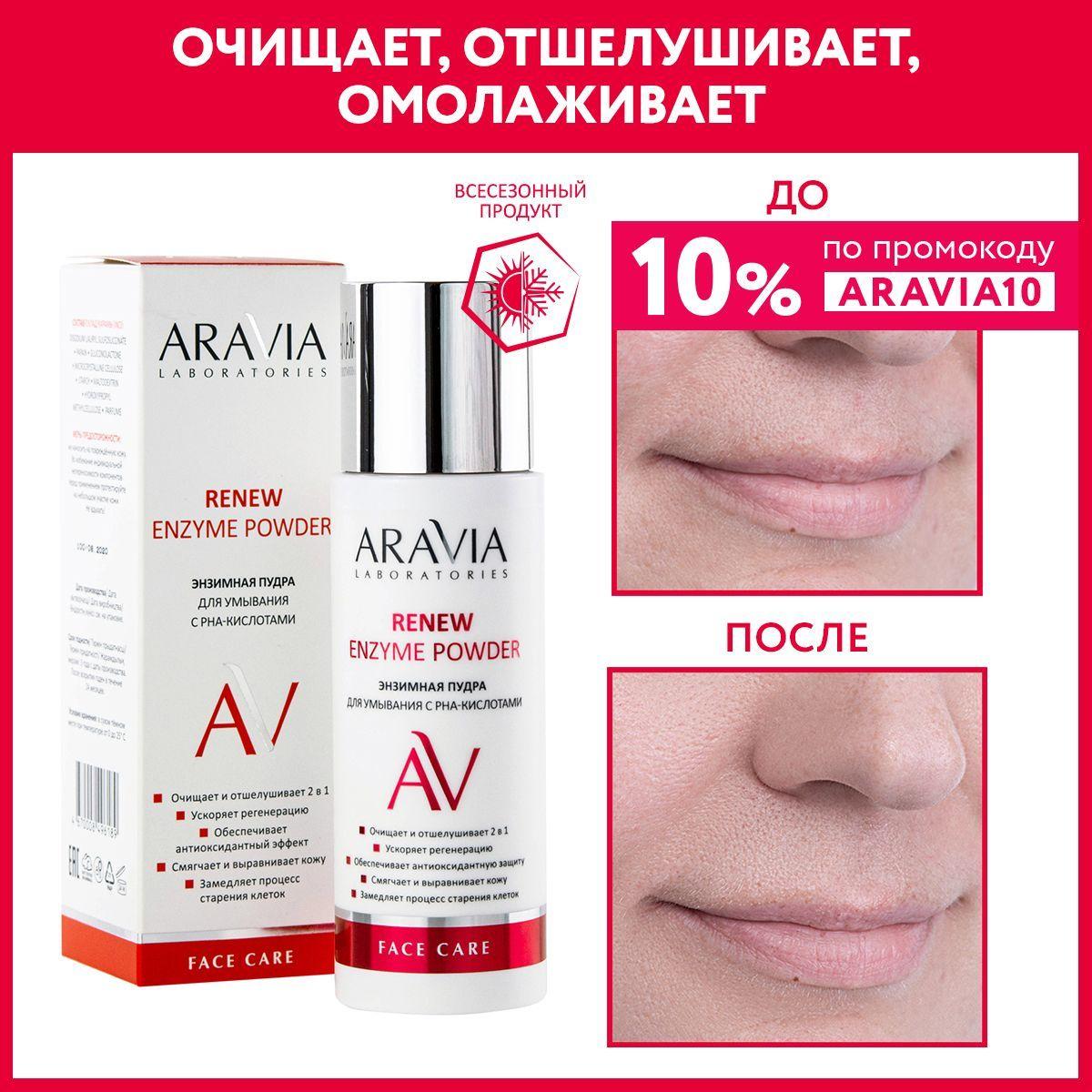 ARAVIA Laboratories Энзимная пудра для умывания с РНА-кислотами Renew Enzyme Powder, 150 мл