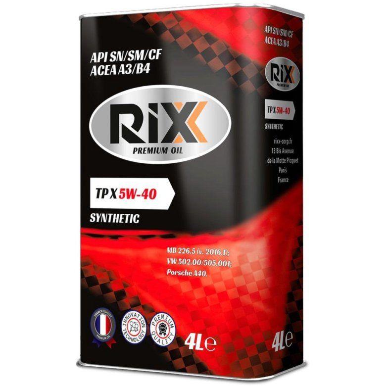 RIX | RIX 5W-40 Масло моторное, Синтетическое, 4 л