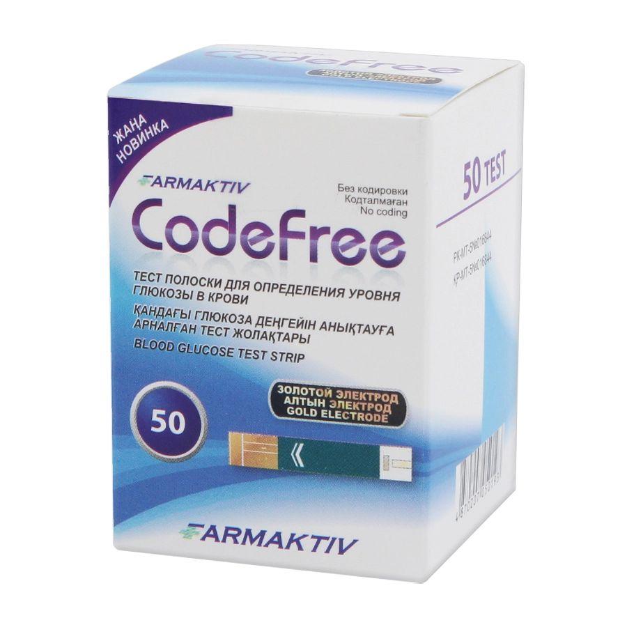 FARMAKTIV Тест-полоски №50 уровня глюкозы в крови CodeFree