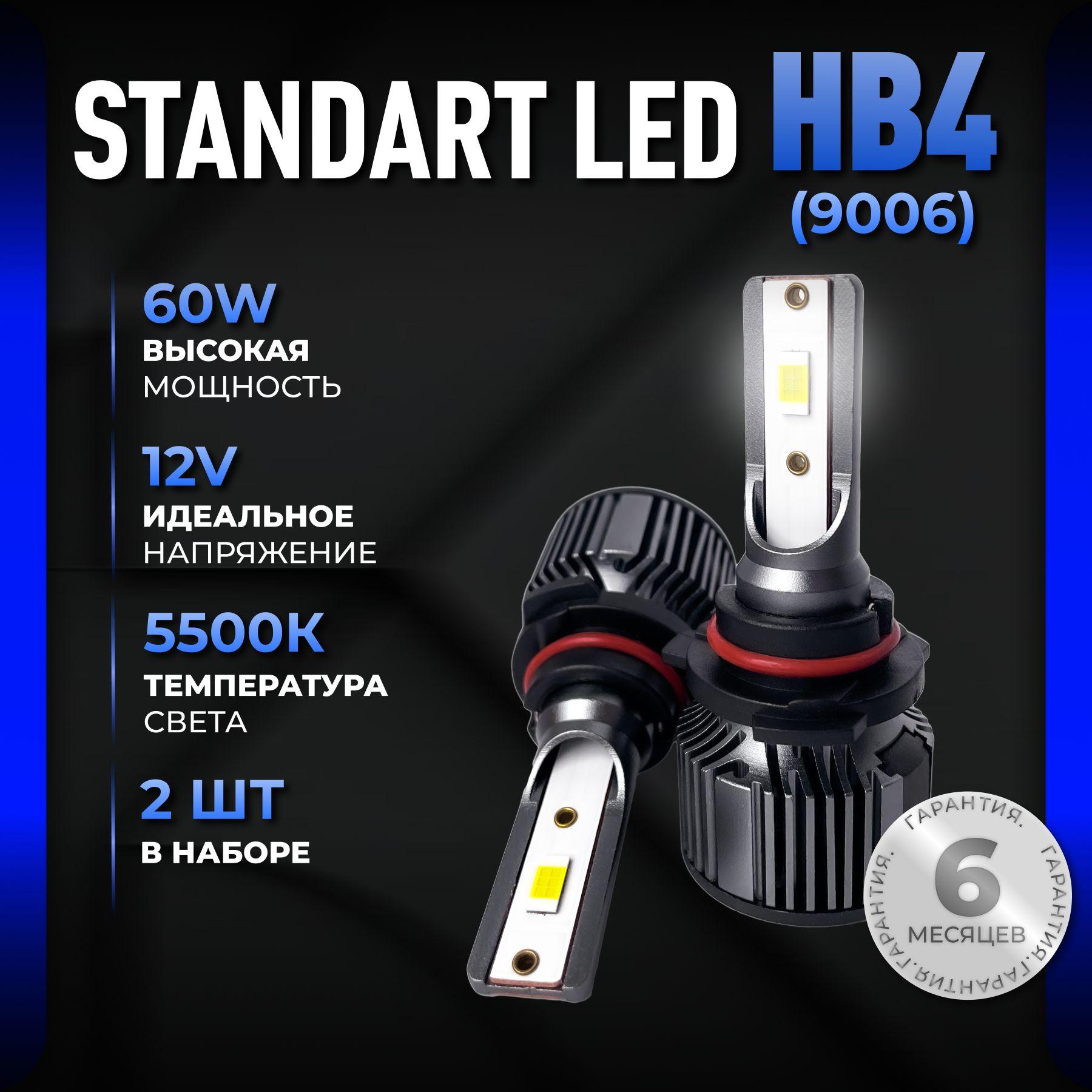 Светодиодные лампы HB4, диодные лампы HB4 led, 5500к