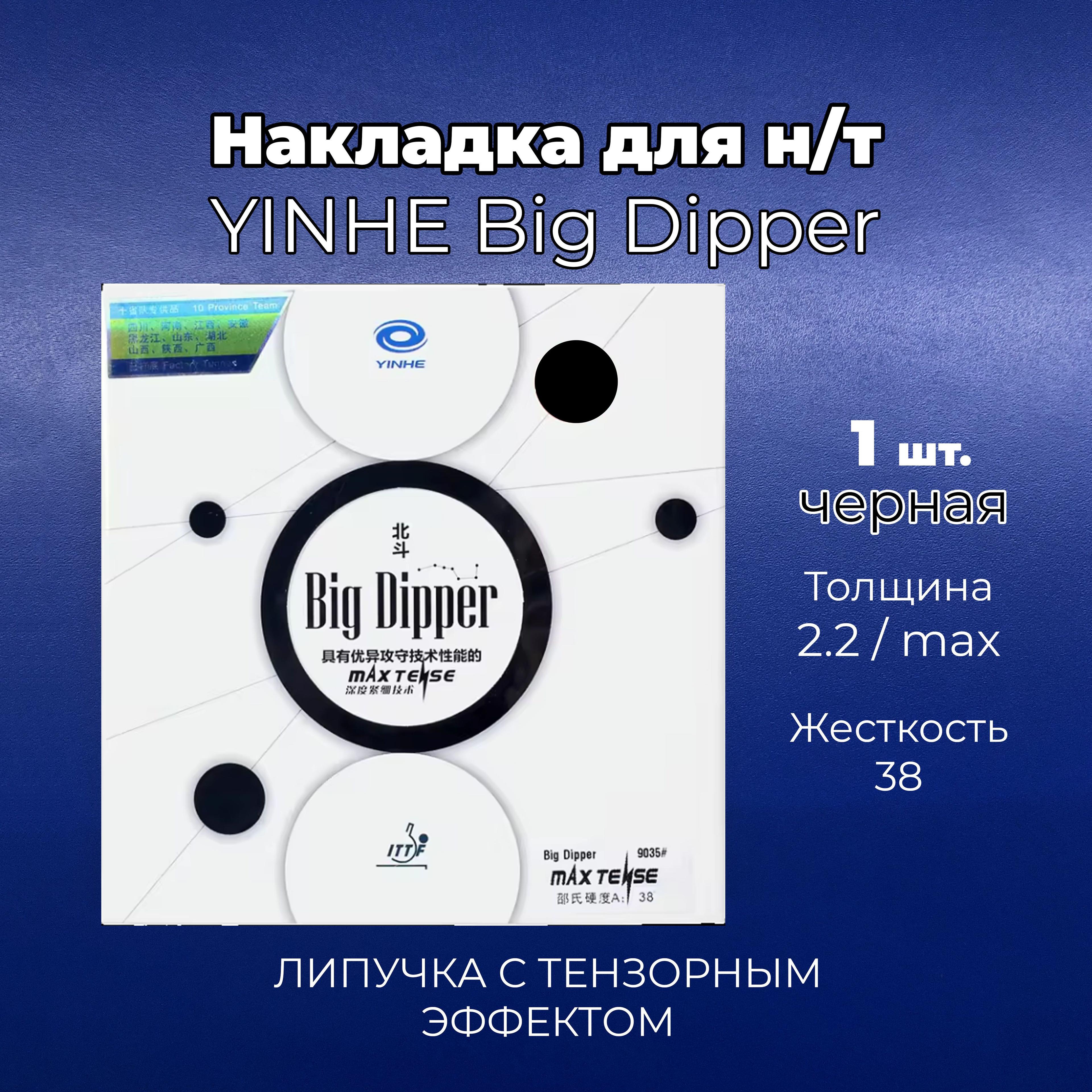 Накладка Yinhe Big Dipper (черная, толщина MAX, 38) для ракетки настольного тенниса