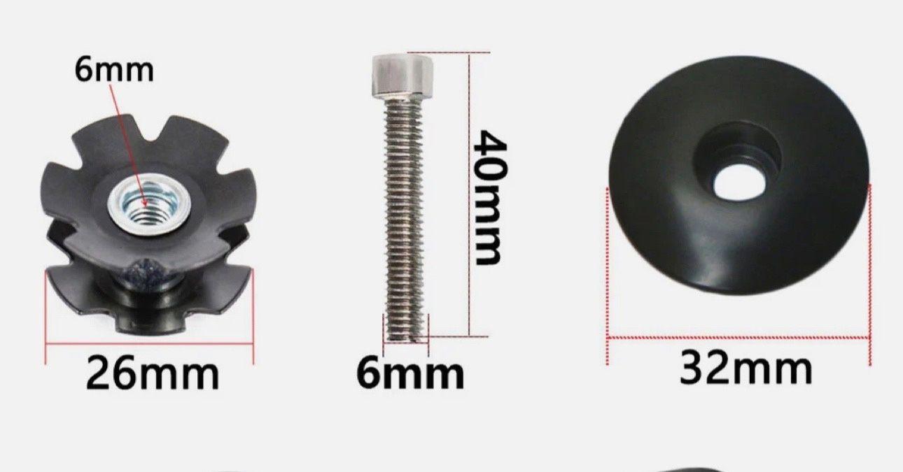 Якорь рулевой колонки 1 1/18 + болт M6 x 40 + крыжка