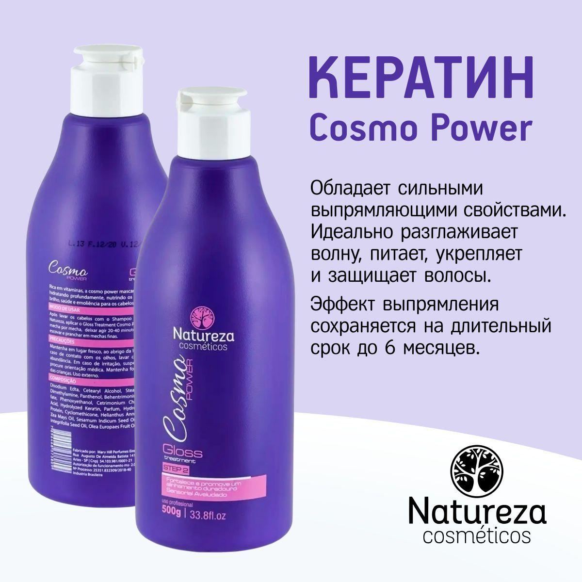 Natureza cosmeticos Кератин для волос, 500 мл