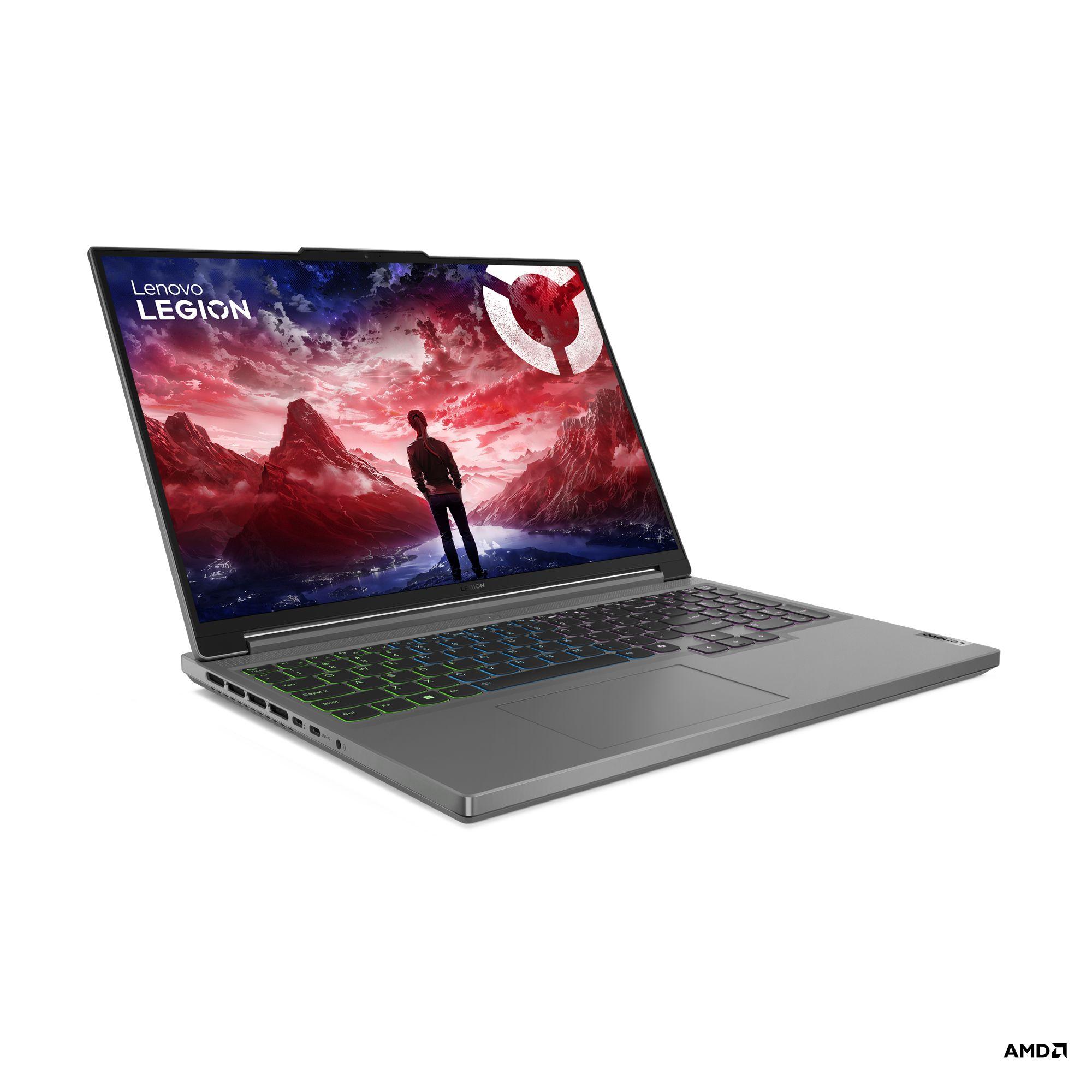 Lenovo Legion Slim 5 16AHP9 Игровой ноутбук 16", AMD Ryzen 7 8845HS, RAM 32 ГБ, SSD 1024 ГБ, NVIDIA GeForce RTX 4060 для ноутбуков (8 Гб), Без системы, (83DH005NRK), серый, Русская раскладка