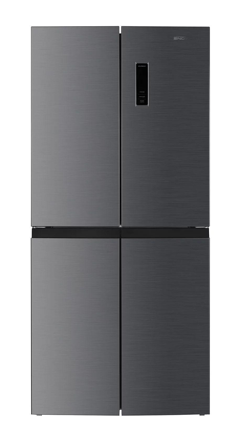 Snowcap Холодильник Двухдверный  MD No Frost  500  Inox, серый металлик