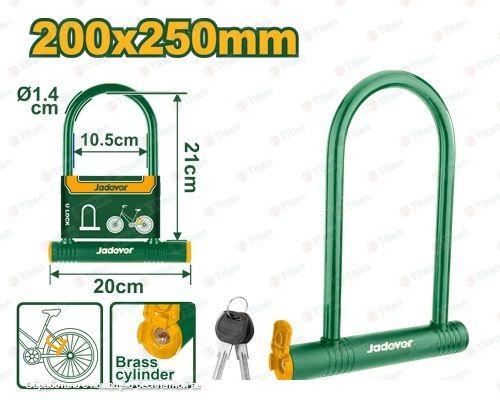 JDBK6125 Велосипедный U-образный замок 200*250 мм JADEVER