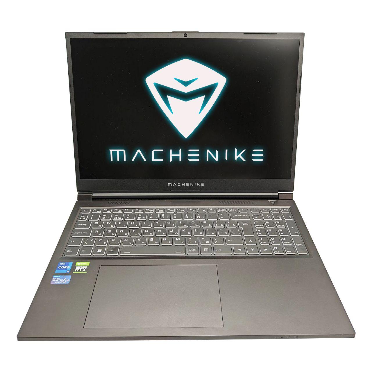 Machenike Machenike S16 Gen 12 Игровой ноутбук 16", Intel Core i7-12700H, RAM 16 ГБ, SSD, NVIDIA GeForce RTX 3060 (6 Гб), Windows Pro, черный матовый, Русская раскладка