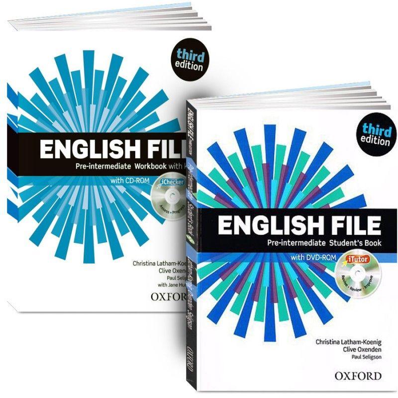 English File Pre-intermediate 3rd edition (Учебник + Рабочая Тетрадь + CD/DVD) (3 издание) | Хадсон Джейн, Оксенден Клайв