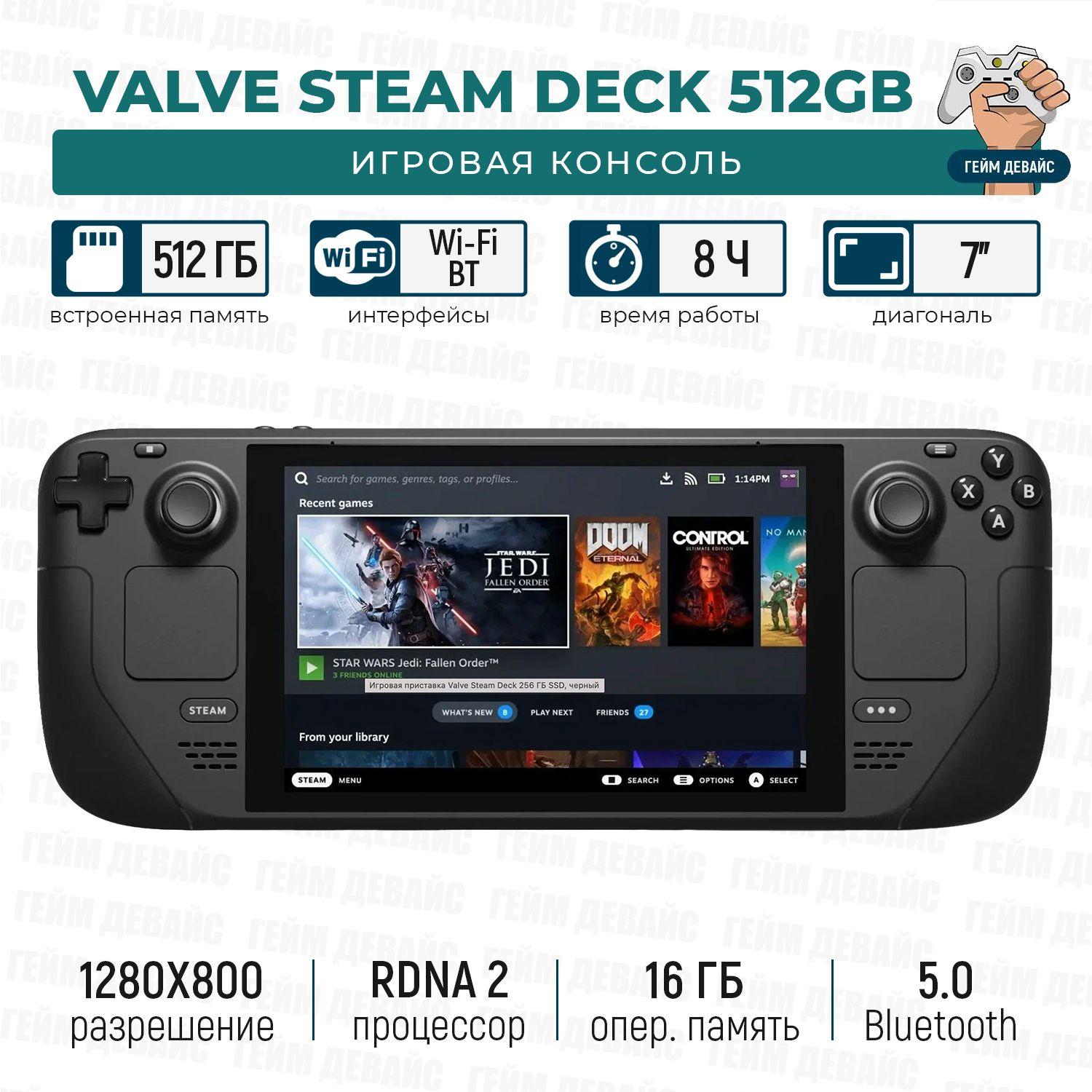 Портативная игровая консоль Steam Deck 512 ГБ