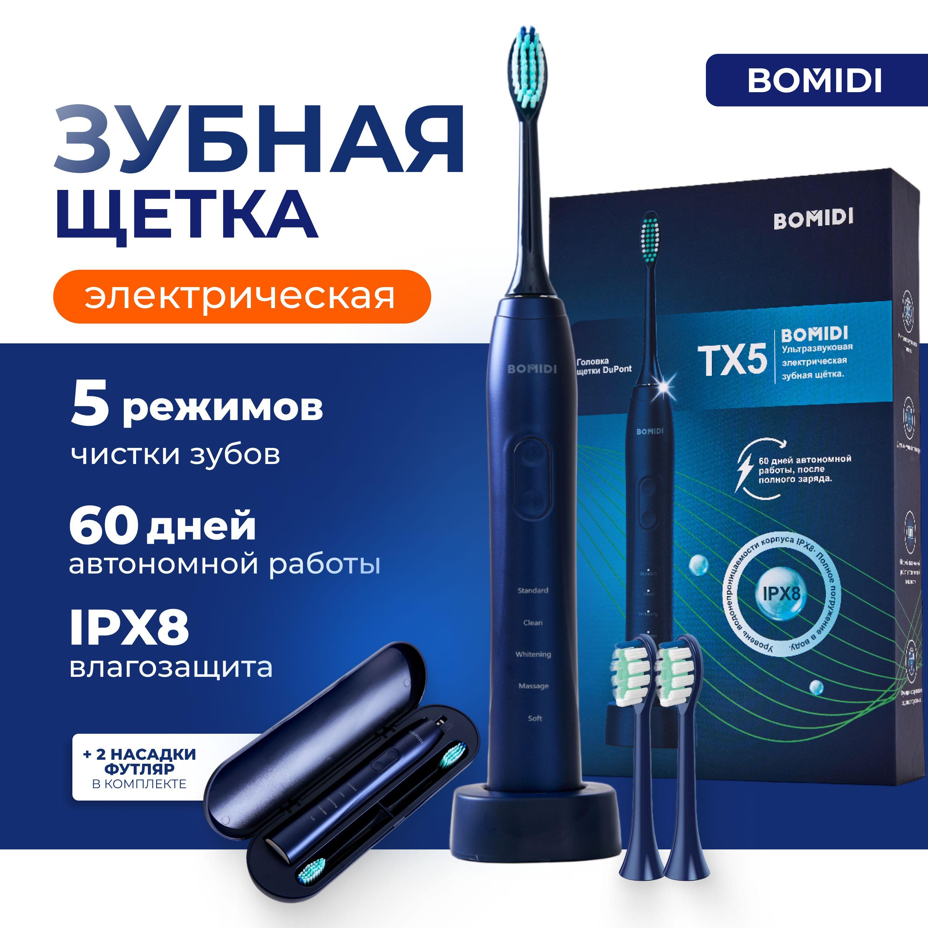 Электрическая зубная щетка звуковая для взрослых и детей Xiaomi Bomidi Tx5