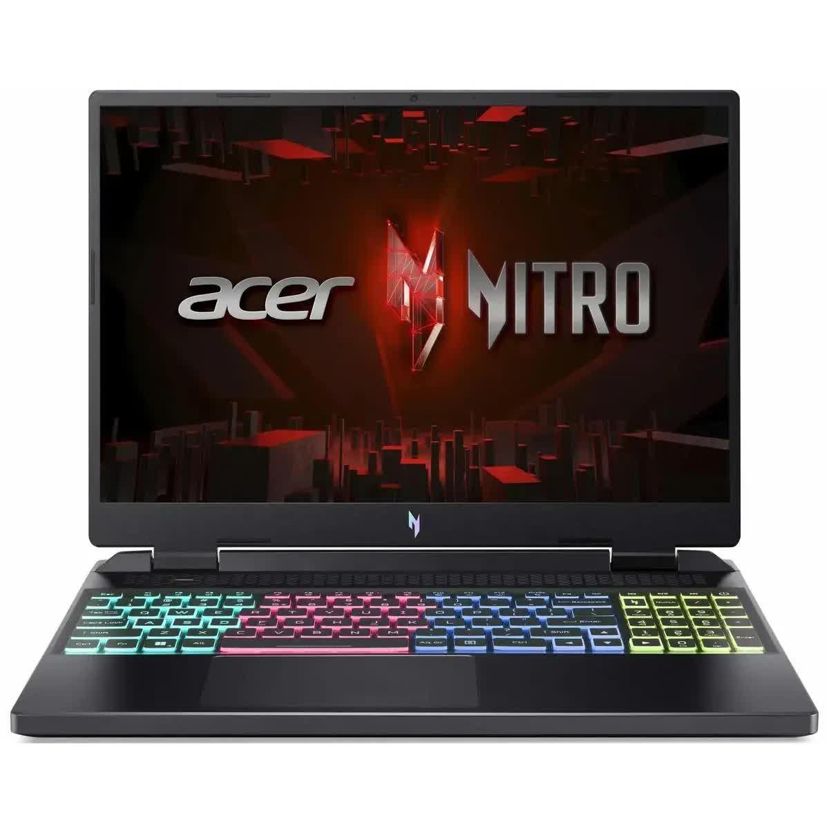 Acer Nitro AN16-42 Игровой ноутбук 16", AMD Ryzen 7 8845HS, RAM 16 ГБ, SSD 1024 ГБ, NVIDIA GeForce RTX 4060 для ноутбуков (8 Гб), Без системы, (NH.QSKCD.003), черный, Русская раскладка