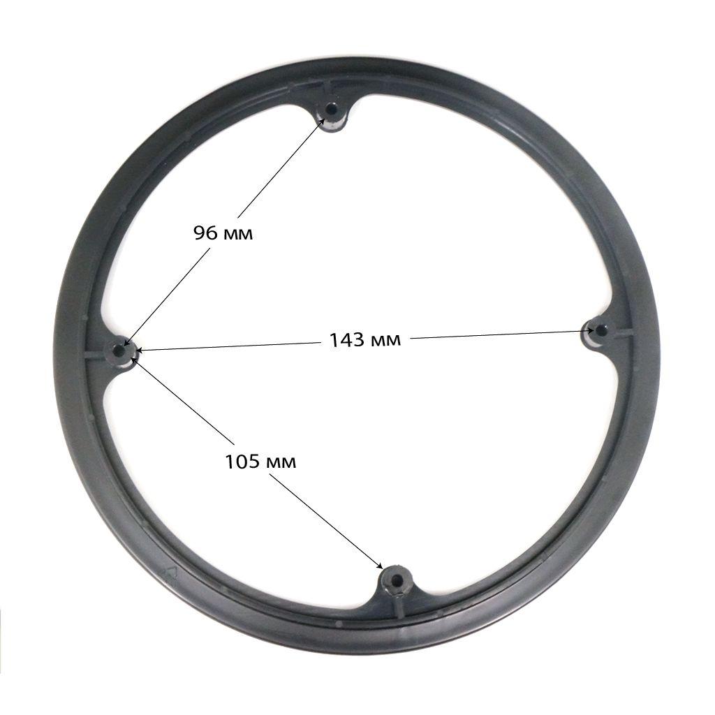 TRIX | Защита звездочки шатуна велосипеда пластиковая 24/34/42 (4 отверстия) с крепежом