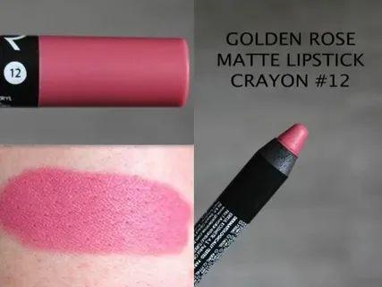 Помада - карандаш GOLDEN ROSE matte LIPSTICK CRAYON / тон 12