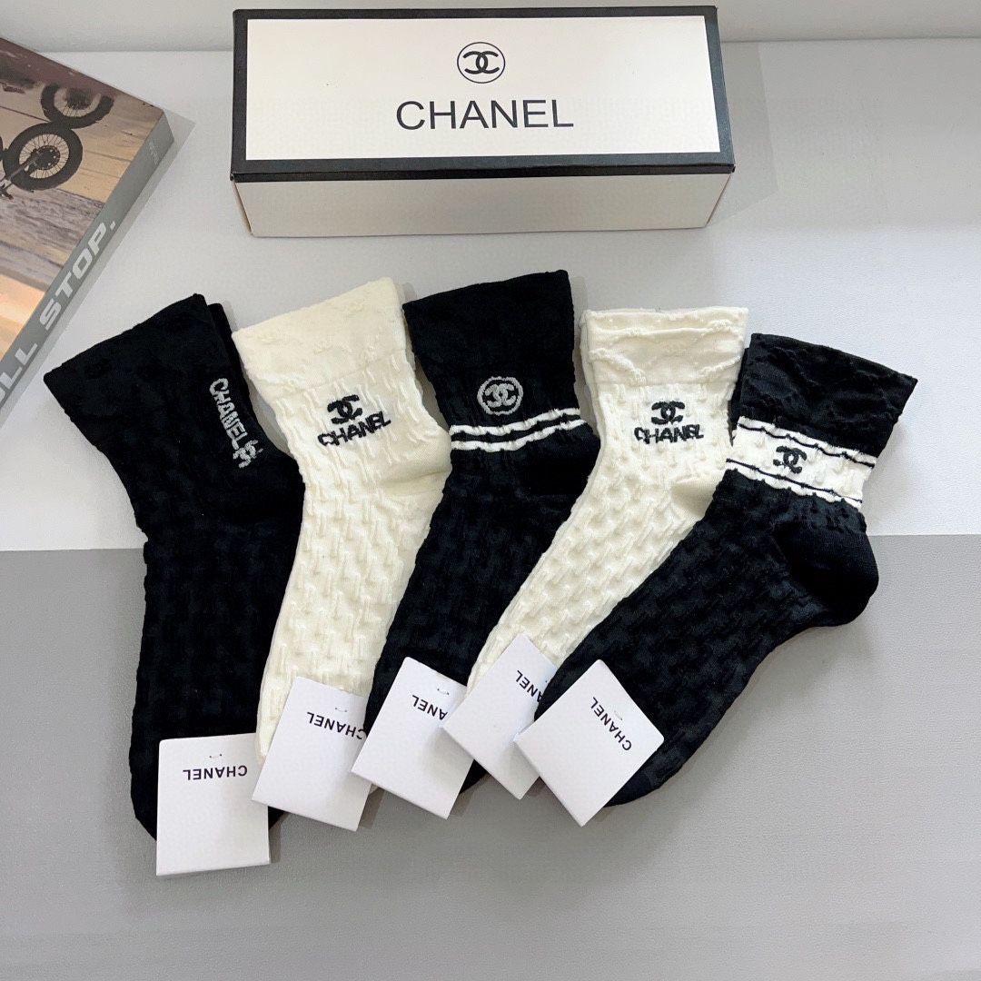 Комплект носков Chanel, 5 пар