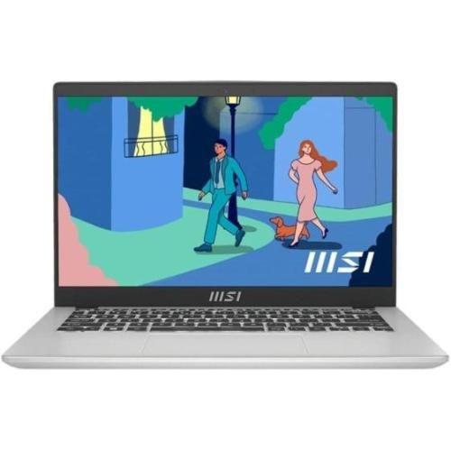 MSI Modern 14 C12M Игровой ноутбук 14", Intel Core i5-1235U, RAM 8 ГБ, SSD 512 ГБ, Intel Iris Xe Graphics, Windows Home, (9S7-14J111-239), серебристый