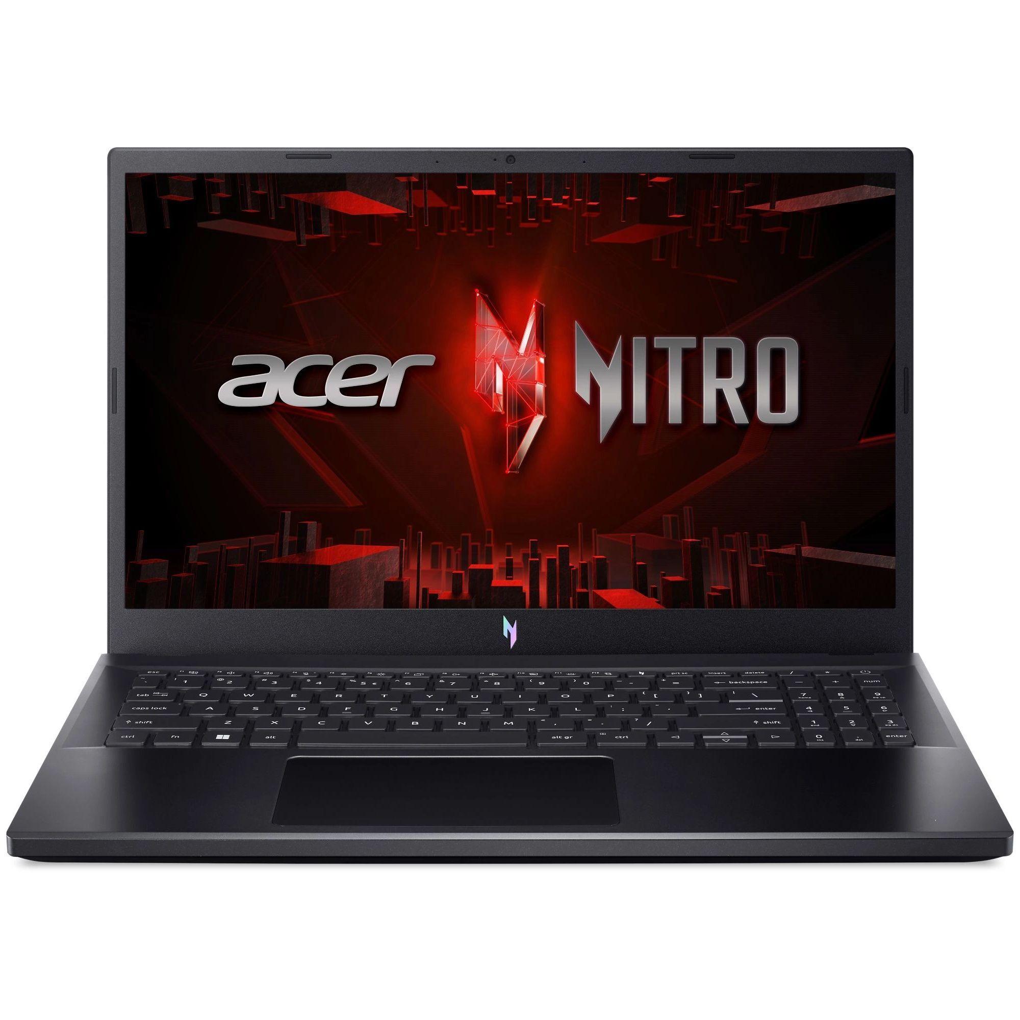 Acer ANV15-51-593U Игровой ноутбук 15.6", Intel Core i5-13420H, RAM 16 ГБ, SSD 512 ГБ, NVIDIA GeForce RTX 4050 для ноутбуков (6 Гб), Без системы, (NH.QNBER.003), черный, Русская раскладка