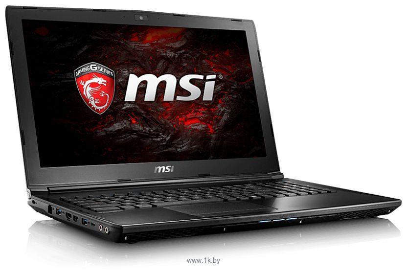 MSI NOT-MSI-166 Игровой ноутбук 15.6", Intel Core i7-7700HQ, RAM 8 ГБ, SSD 250 ГБ, NVIDIA GeForce GTX 1050 (2 Гб), Windows Home, черный, Английская раскладка