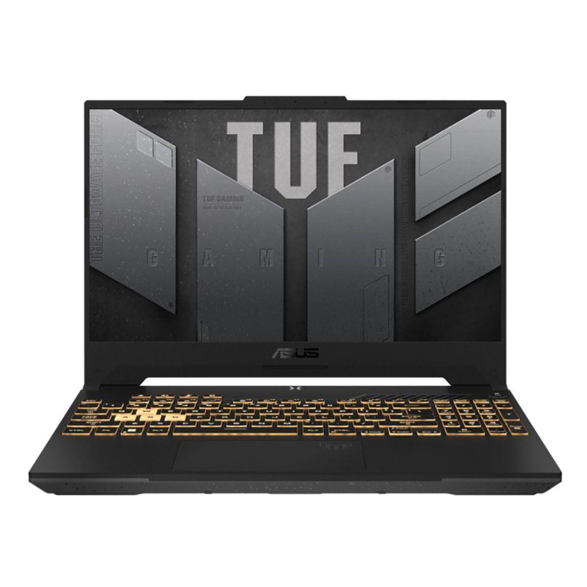 ASUS Ноутбук ASUS TUF Gaming F15 2022 FX507ZC4-HN078 90NR0GW1-M00A40 Игровой ноутбук 15.6", Intel Core i7-12700H, RAM 16 ГБ, SSD 512 ГБ, NVIDIA GeForce RTX 3050 для ноутбуков (4 Гб), Без системы, (90NR0GW1-M00A40), серый, Русская раскладка