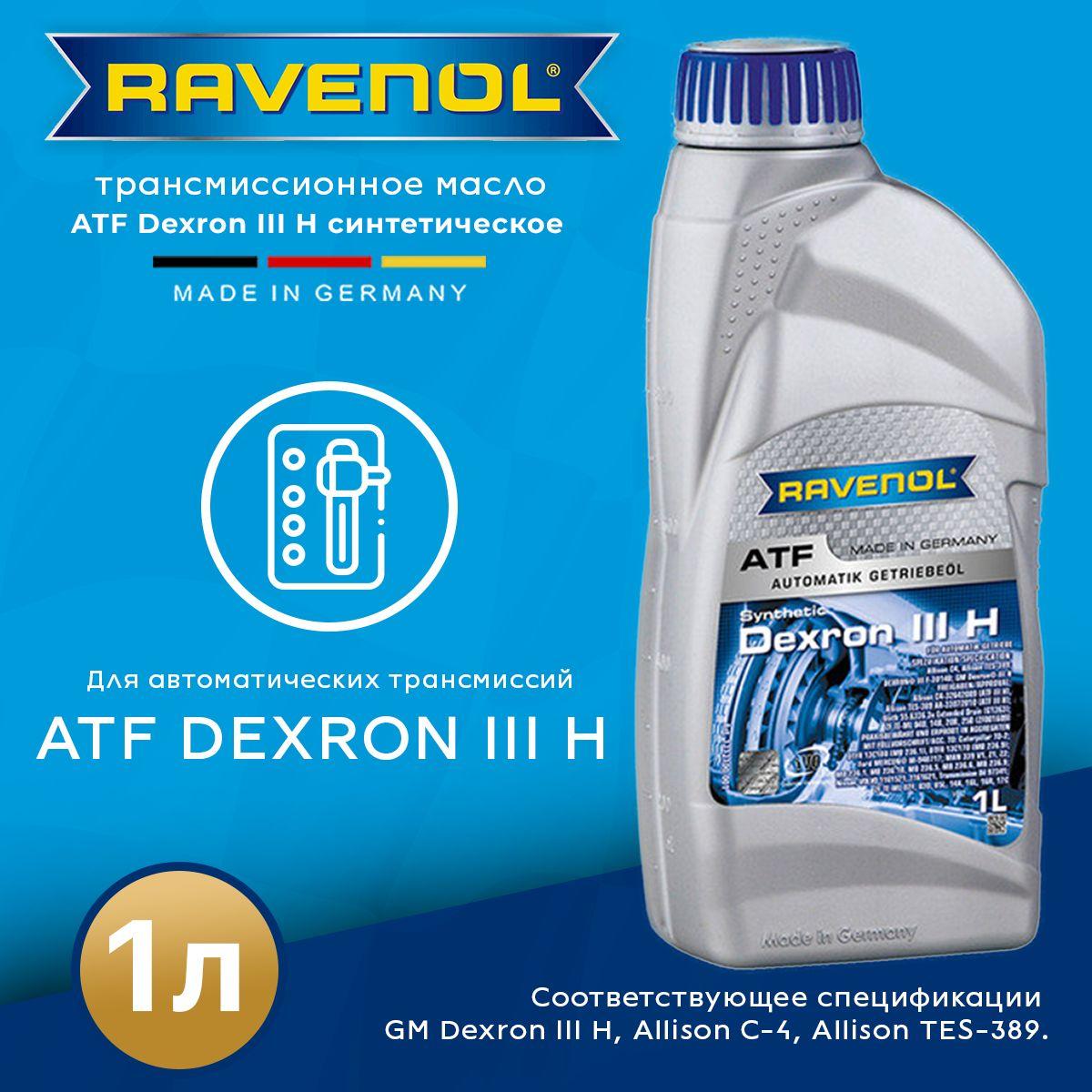 Трансмиссионное масло RAVENOL ATF Dexron III H 1 л