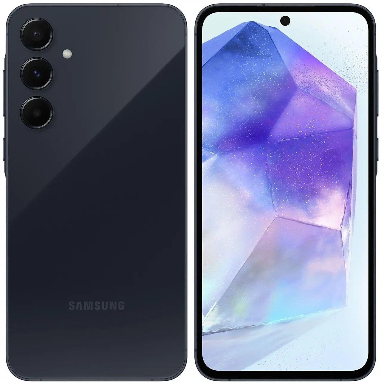 Samsung Смартфон Galaxy A55 5G 8/256 ГБ, темно-синий