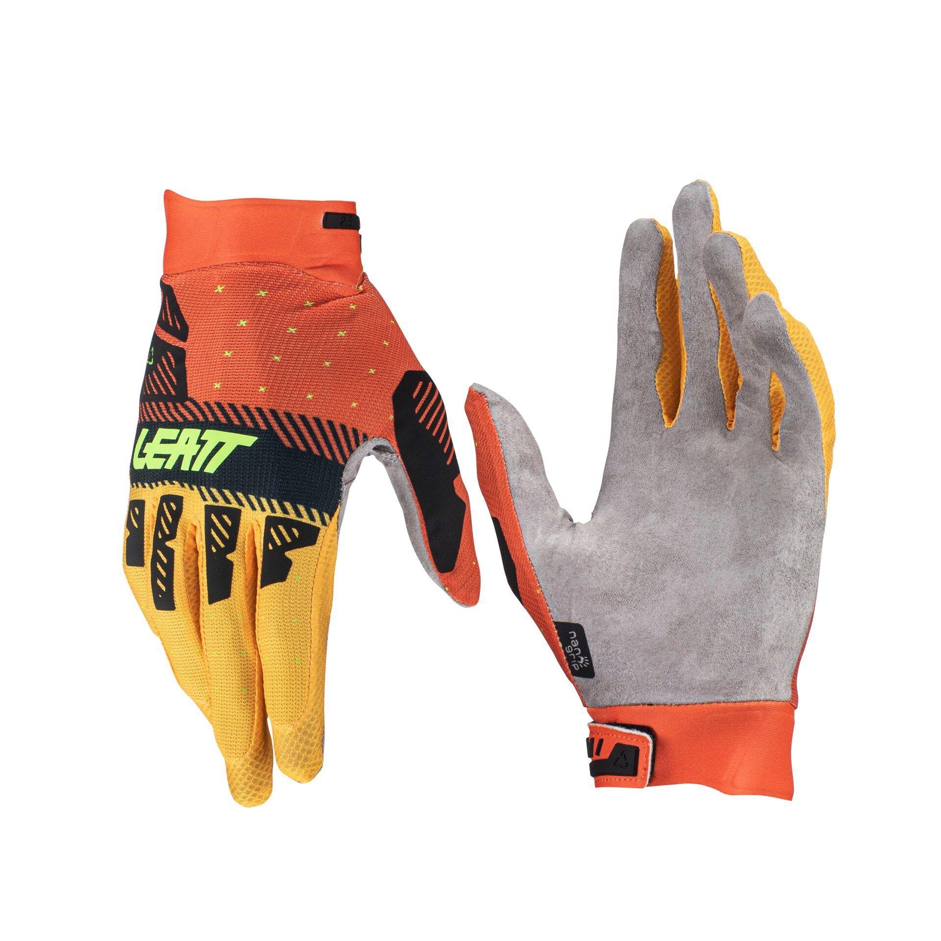 Leatt | Велоперчатки Leatt Moto 2.5 X-Flow Glove, цвет Citrus, размер M