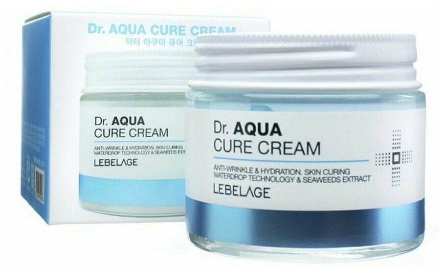 LEBELAGE крем Увлажняющий для лица с морскими водорослями Dr. Aqua Cure Cream 70мл.