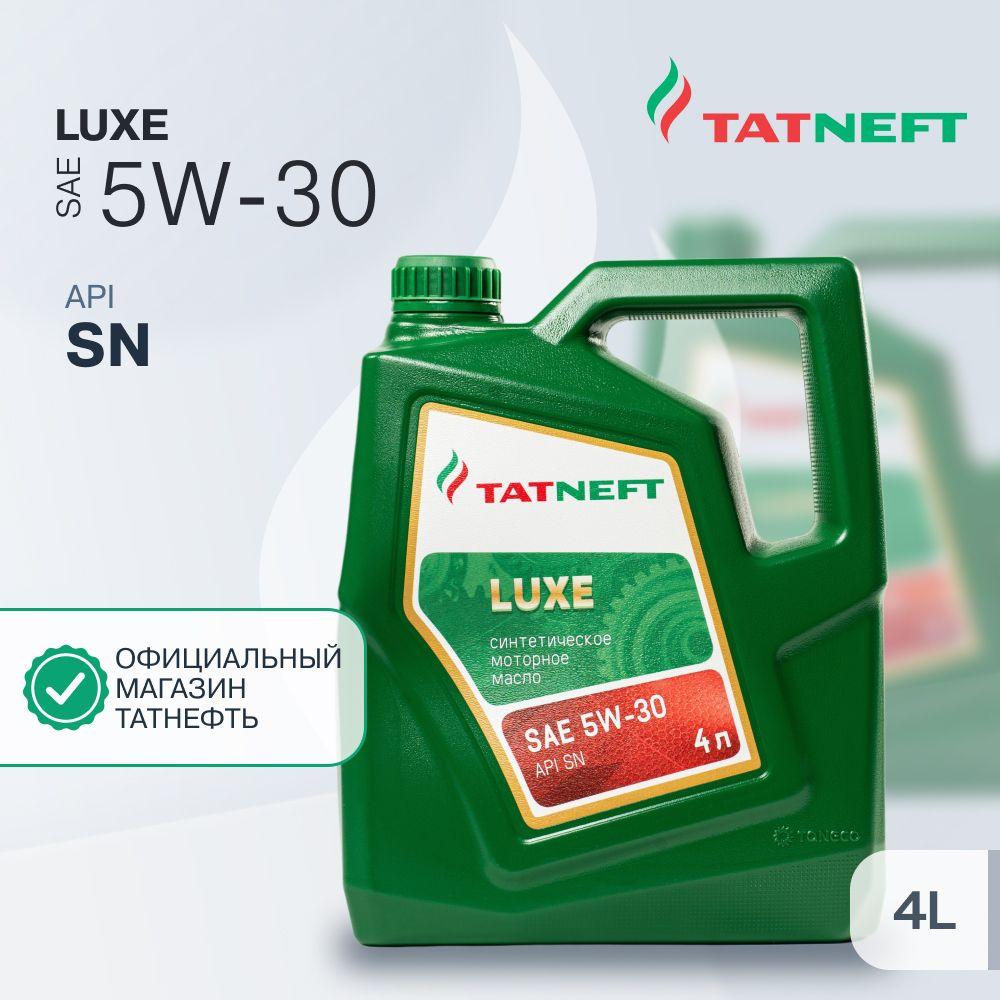 TATNEFT LUXE 5W-30 Масло моторное, Синтетическое, 4 л