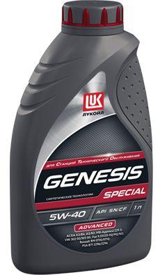 ЛУКОЙЛ (LUKOIL) LUKOIL GENESIS SPECIAL ADVANCED 5W-40 Масло моторное, Синтетическое, 1 л