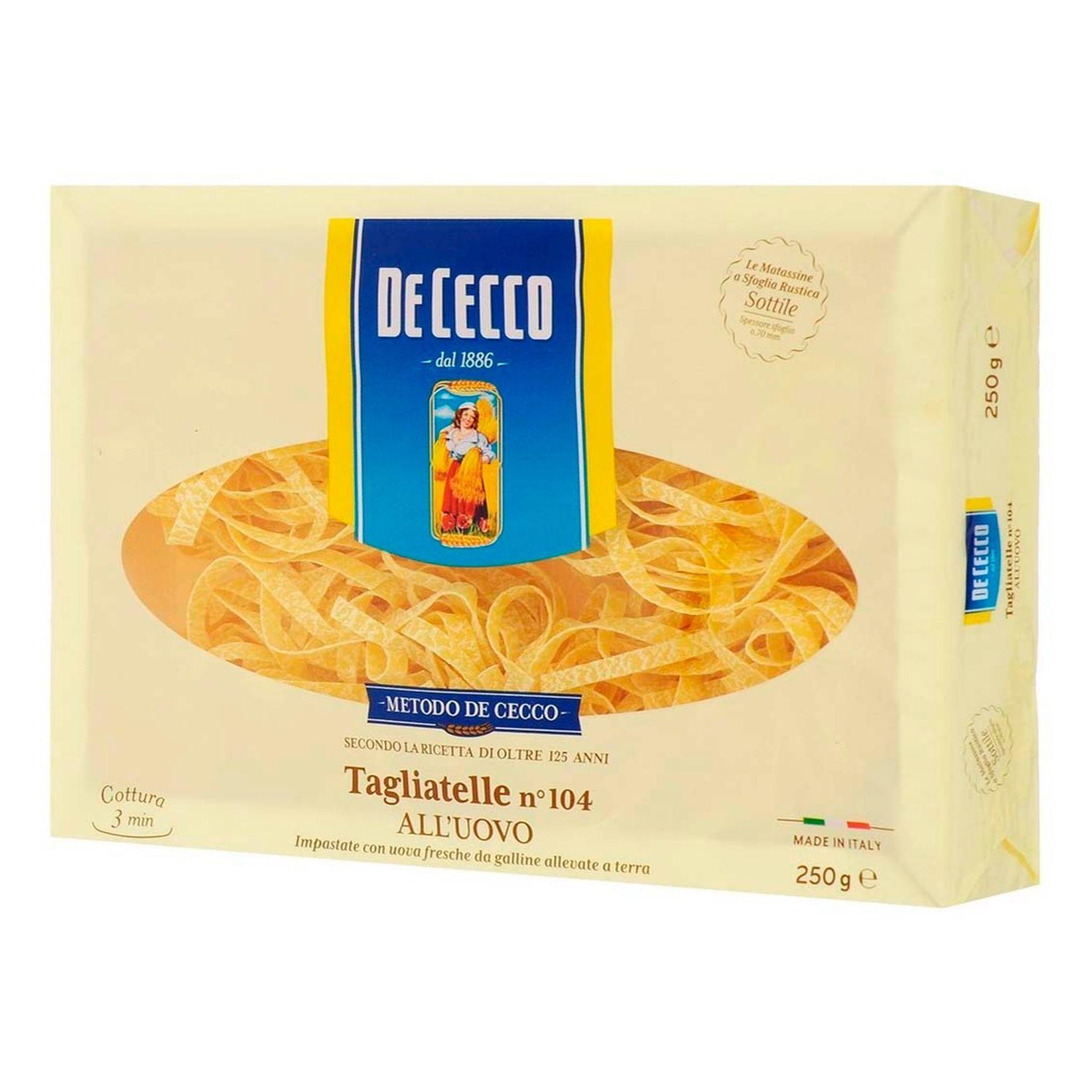 Макаронные изделия De Cecco Tagliatelle all'uovo № 104 250 г