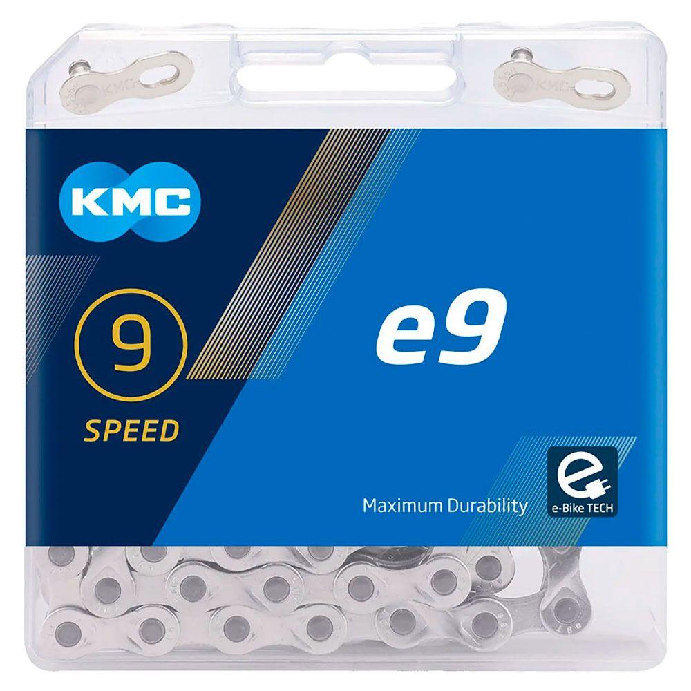 KMC цепь e9-T - speed 9, links 136 (1/2" X 11/128", silver-silver)