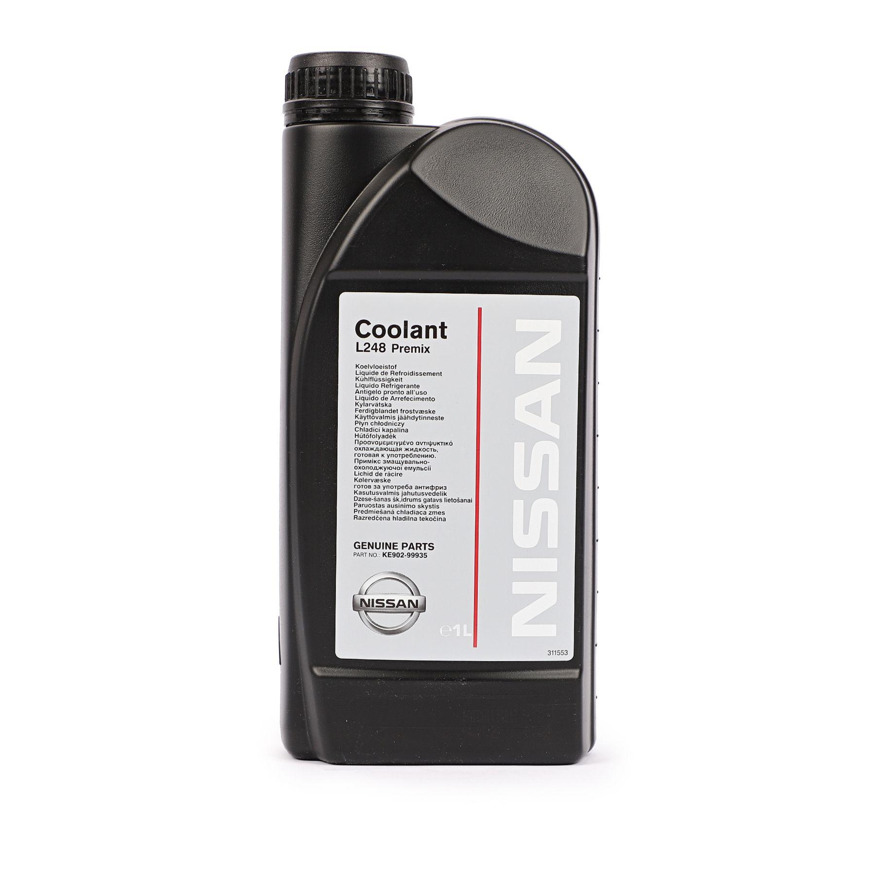 Антифриз NISSAN Coolant готовый -35C зеленый 1L