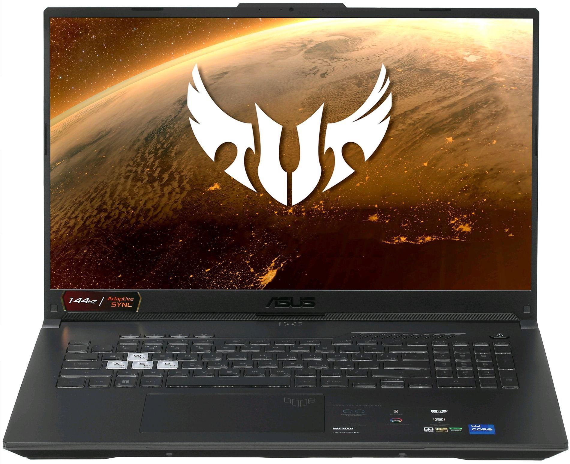 ASUS TUF Gaming F17 (FX707ZC4-HX095) 144Гц Игровой ноутбук 17.3", Intel Core i5-12500H, RAM 16 ГБ, SSD 512 ГБ, NVIDIA GeForce RTX 3050 для ноутбуков (4 Гб), Без системы, (90NR0GX1-M006F0), серый, Русская раскладка