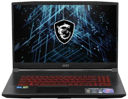 MSI GF76 Katana B12UCX-1004XRU Игровой ноутбук 17.3", Intel Core i5-12450H, RAM 16 ГБ, SSD, NVIDIA GeForce RTX 2050 (4 Гб), Без системы, ([9S7-17L541-1004]), черный, Русская раскладка