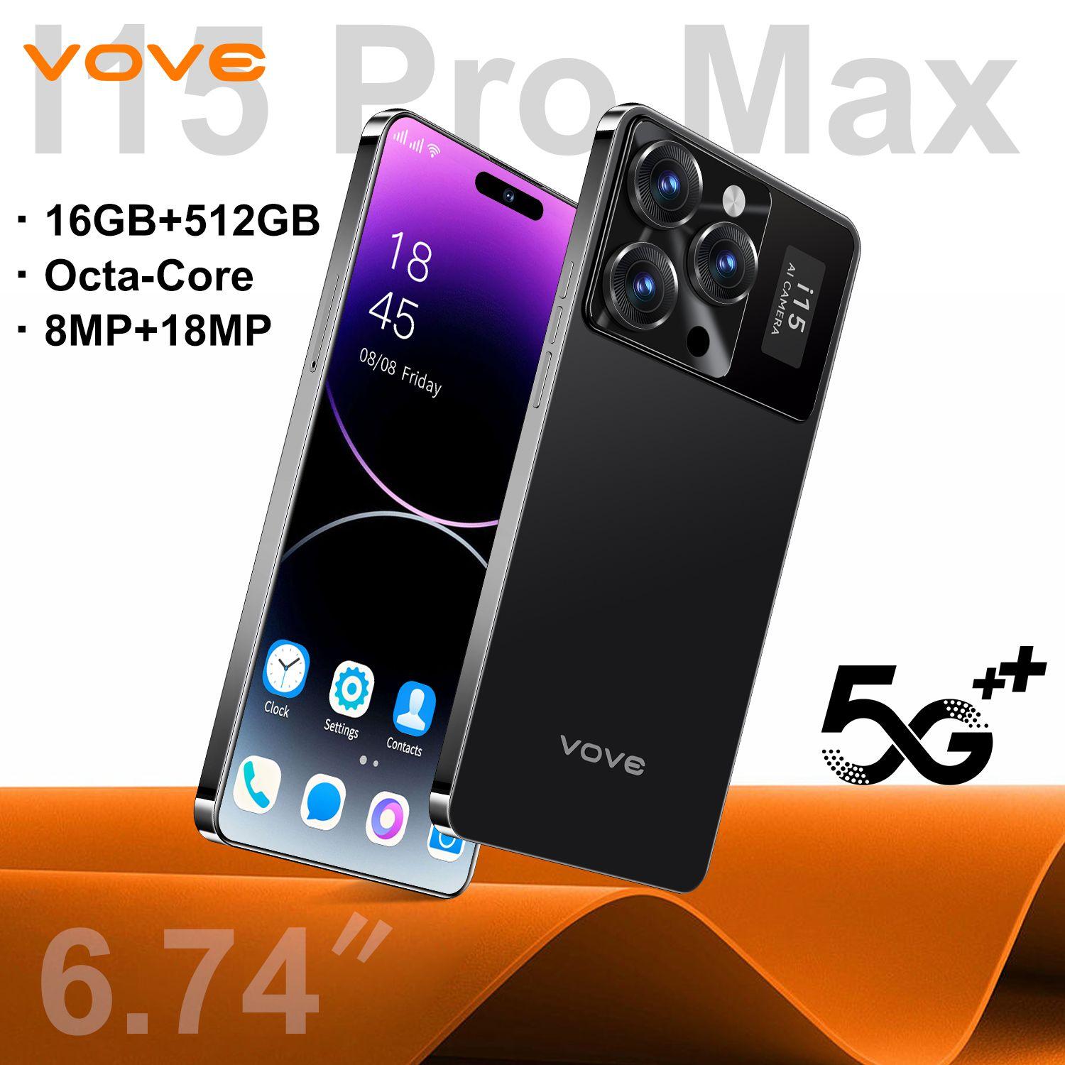 MAIMEITE Смартфон I15 Pro Max 3C electronic producties — российская продукция, выпускающая чипы высокой четкости, импортируемые с высокой скоростью EU 12/512 ГБ, черный матовый. . Уцененный товар