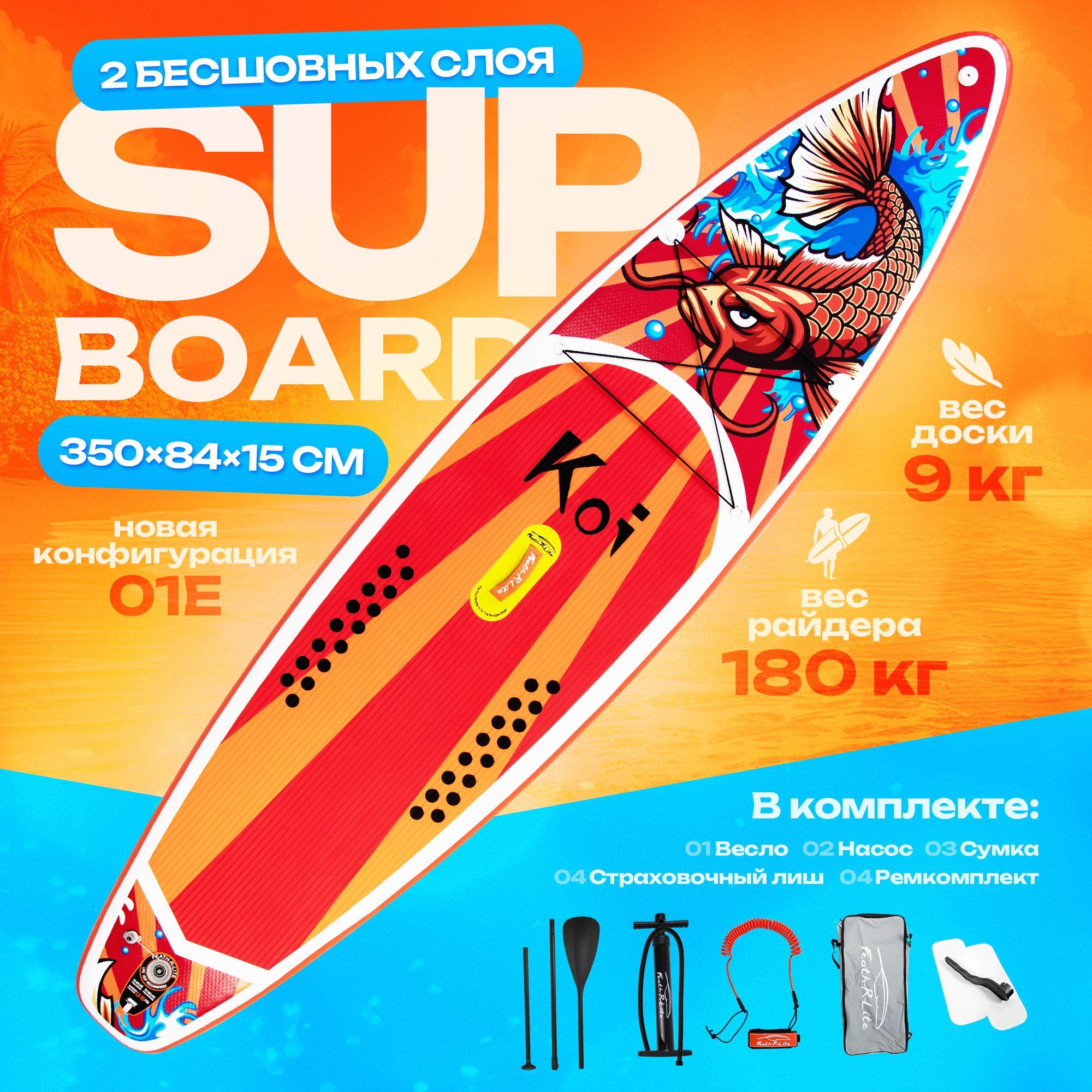 SUP-доска - САПборд - SUP board FunWater KOI 11.5 Весь комплект. 350x83х15 см