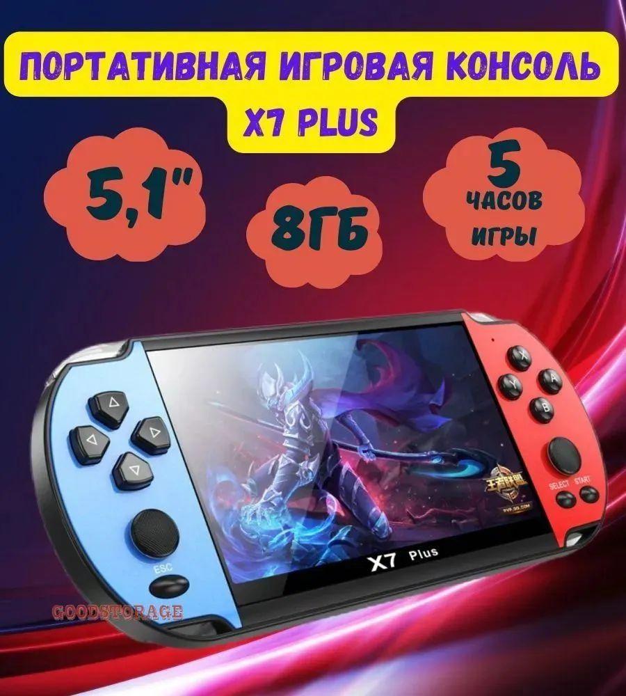 Игровая приставка для взрослых и детей портативная X7Plus