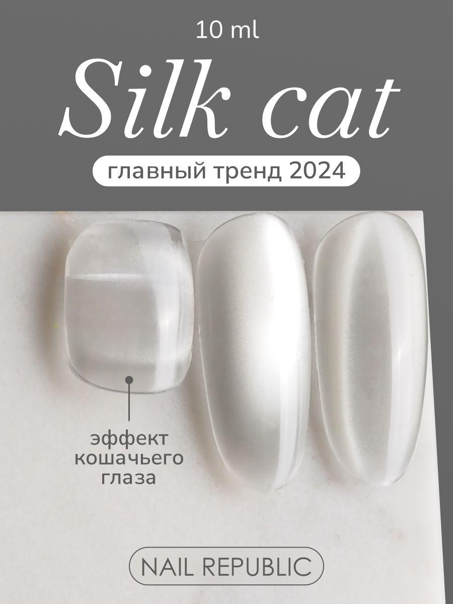 NR Гель-лак корейский кошачий глаз Silk Cat 110, 10 мл