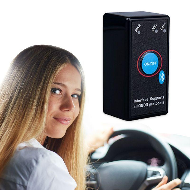 Автосканер obd2 ELM327 v1.5 bluetooth 4.0 на чипе pic18f25k80, обд адаптер для диагностики, топливных систем, проверки автомобилей, сканер елм для сброса и удаления ошибок, работает c Iphone, Android