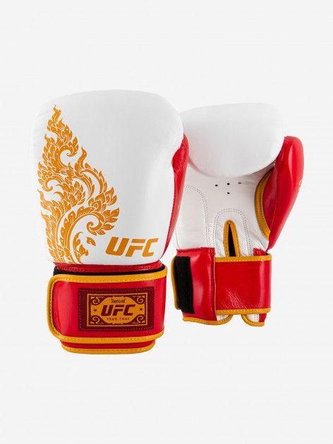 Перчатки боксерские UFC Premium True Thai 12 oz белый/красный