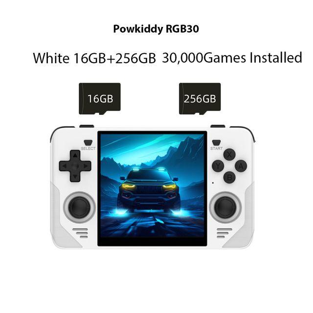 Powkiddy RGB30 4,0-дюймовый IPS-экран, портативная игровая консоль, установленный эмулятор 10000+ игр, система Linux