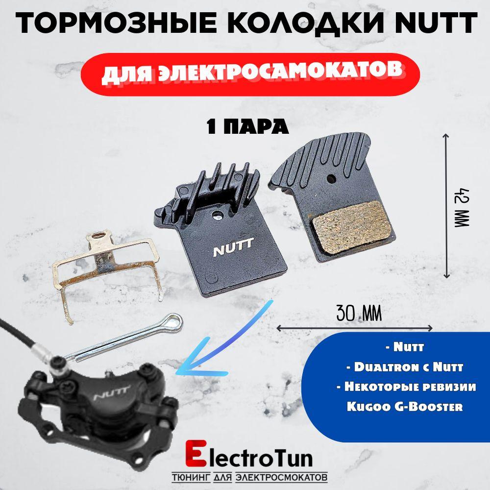 Пара тормозных колодок Nutt с радиатором для Dualtron ; Currus R11; Currus R12; Syccyba gepard; Syccyba pantera 1.0