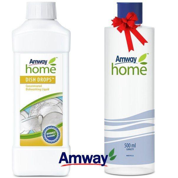 Средство для мытья посуды Amway Home Dish drops 1 л. + мерный флакон-дозатор