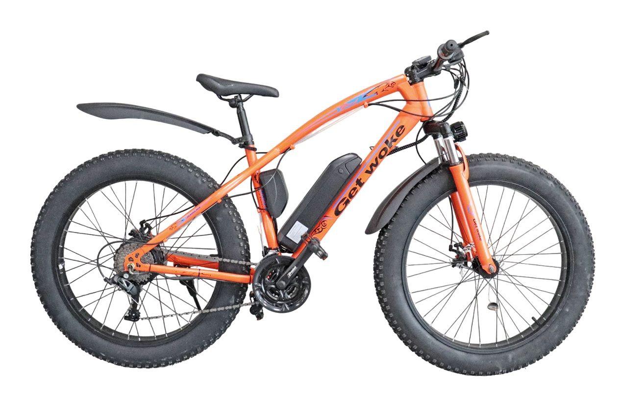 Электровелосипед 26" 36В/350Вт Fat BIKE GET WOKE (аккум.литийионный 10Ah, диск торм, 27ск) БЕЛЫЙ