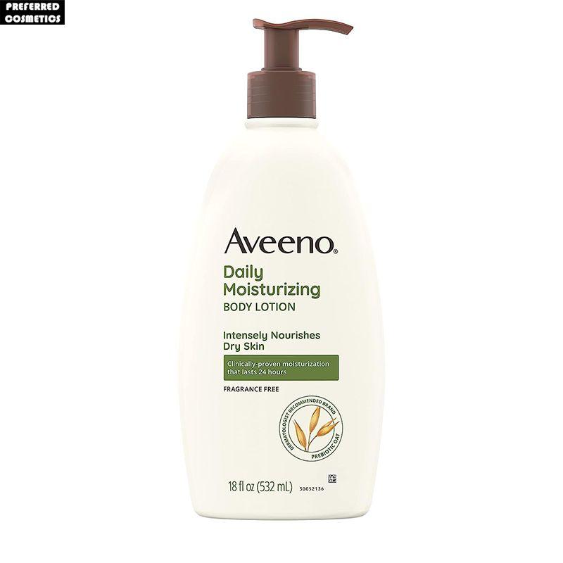 Aveeno | Ежедневный увлажняющий крем Aveeno, Лосьон для тела, для сухой кожи, без отдушек, с пребиотиком и овсом