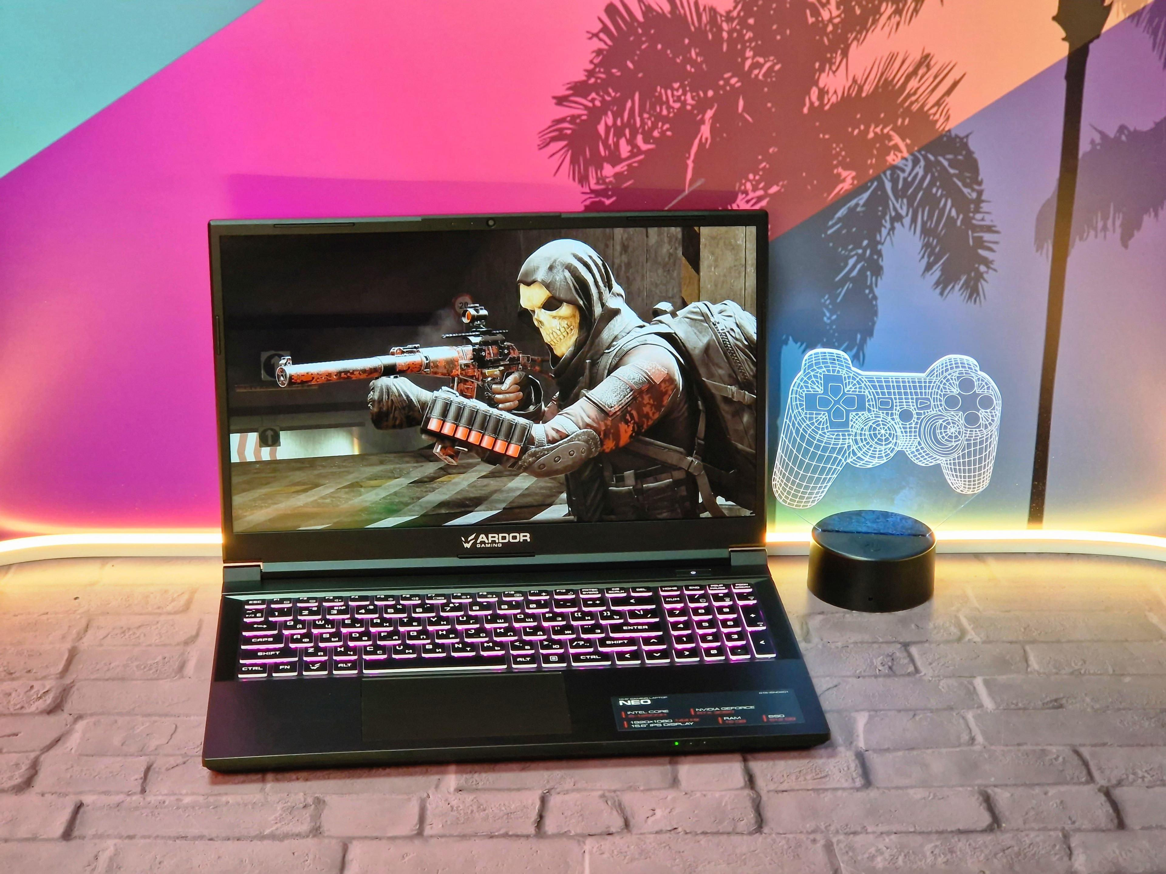 ARDOR GAMING G15-I5ND201 Игровой ноутбук 15.6", Intel Core i5-12500H, RAM 16 ГБ, SSD 512 ГБ, NVIDIA GeForce RTX 3050 для ноутбуков (4 Гб), Windows Home, черный, Русская раскладка