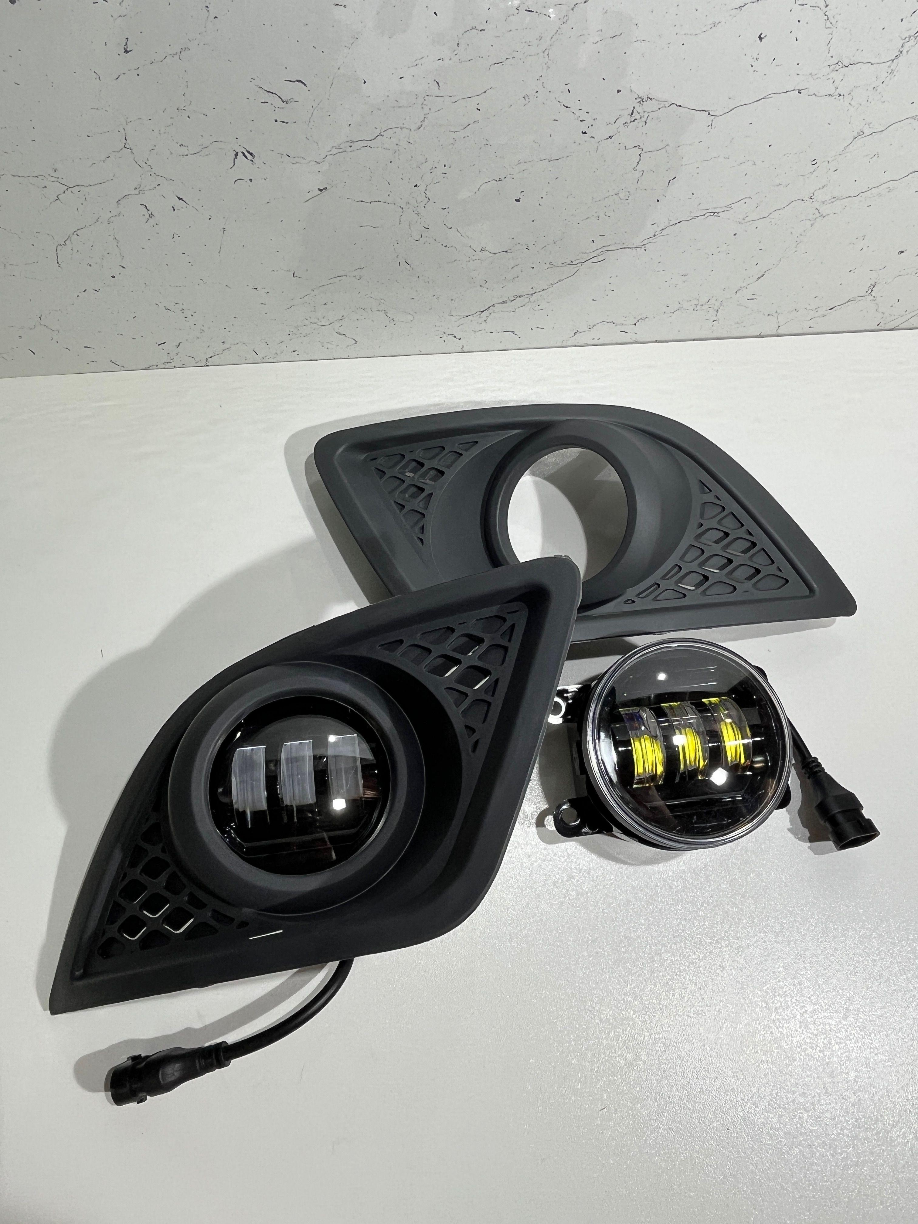 Led Фары противотуманные Ford fiesta mk5 РЕСТАЙЛИНГ С 2006г, Форд фиеста мк5 Комплект с решетками 2006-2008