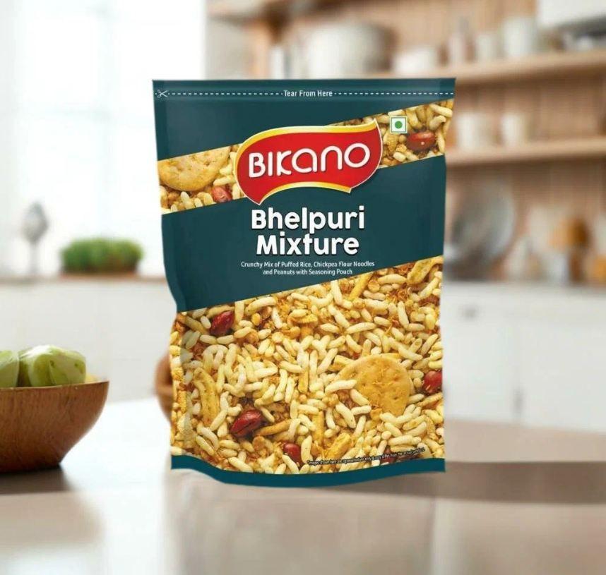 Закуска Снэки Хрустящая смесь с воздушным рисом BHELPURI MIXTURE Bikano пл/п, 200 гр., индийская, восточная