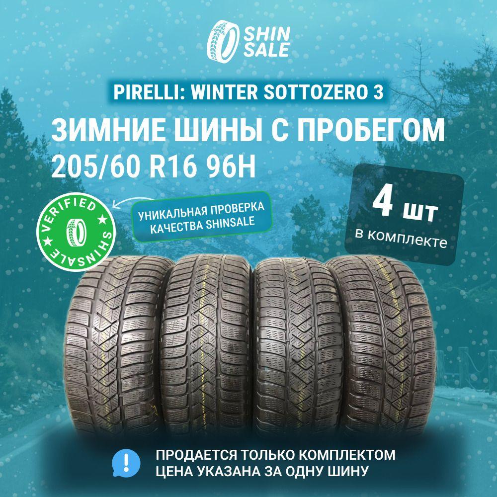 Pirelli 4 шт. Winter Sottozero 3 T0093507 Шины  с пробегом зимние 205/60  R16 96H Нешипованные